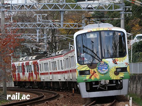 【神鉄】クリスマス列車＆サンタクロースしんちゃん（2015年） | 神戸鉄道資料館れいらっく雑記帳