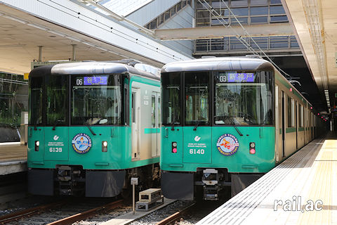神戸市営地下鉄 西神・山手・北神線 たなばた列車 ひこぼし号6139F・おりひめ号6140F 並び