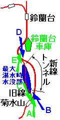 菊水山〜鈴蘭台地図
