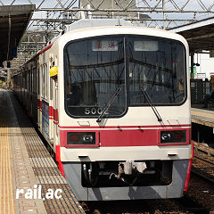 鈴蘭台に到着した車体幅拡幅確認試験列車5002F